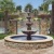 a fountain in a courtyard