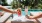 a couple of drinks on a table