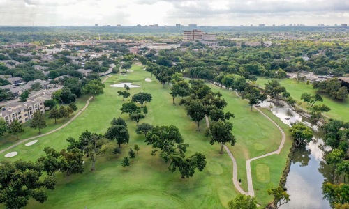 a golf course green